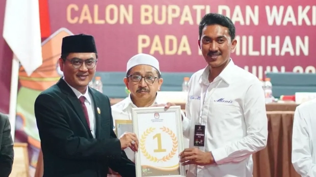 Pasangan H Saidi Mansyur - Said Idrus Al Habsyie kembali mendapatkan nomor urut 01 di Pilkada 2024. foto-agus