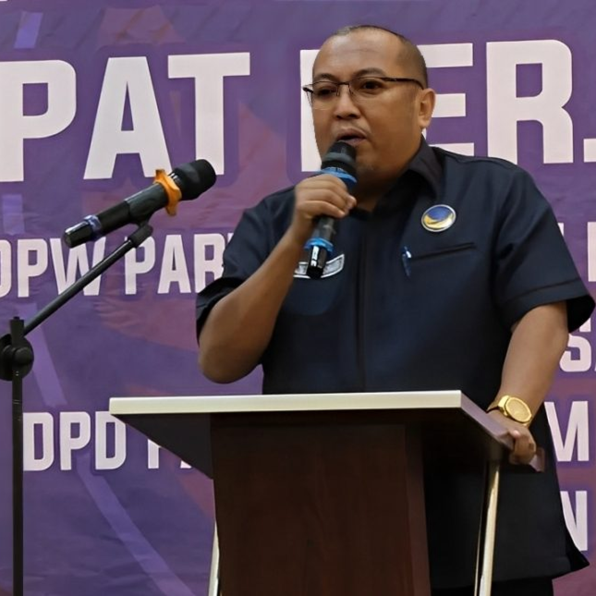 Ketua DPD NasDem Kabupaten Banjar, H Akhmad Rizanie Anshari.